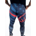 Training legging multicolor THIN RED LIGNE ENDURANCE for women - FEED ME FIGHT ME