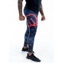 Training legging multicolor THIN RED LIGNE ENDURANCE for women - FEED ME FIGHT ME