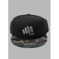 Casquette noire CAMO FLAT BILL | FEED ME FIGHT ME