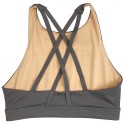 Training bra grey 4 STRAPS HIGH CHEST PEPPER for women | SAVAGE BARBELL