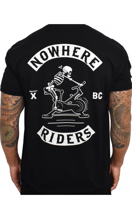 T-shirt black nowhere riders for men | PROJECT X