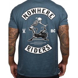 T-shirt blue MARINE NOWHERE RIDERS for men | PROJECT X