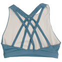 Training bra blue 6 STRAPS HIGH CHEST BLUE STEEL for women | SAVAGE BARBELL