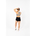 Training bra blue 6 STRAPS HIGH CHEST BLUE STEEL for women | SAVAGE BARBELL