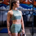 Training short green MOSS for women | SAVAGE BARBELL