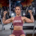 Brassière sport ROSE HIGH NECK RUSTY | SAVAGE BARBELL