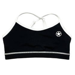 Brassière femme VARSITY noire| SAVAGE BARBELL