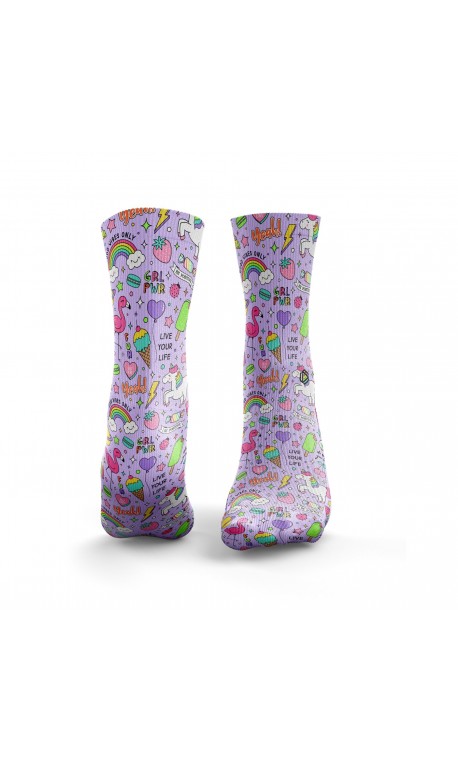 Multicolor workout GIRL POWER socks – HEXXE SOCKS