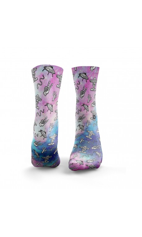 Chaussettes multicolores SPACE COWBOY| HEXXEE SOCKS