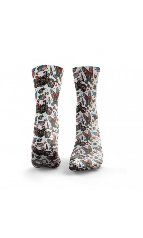 Chaussettes multicolores AMERICA HELL YEAH| HEXXEE SOCKS Chaussettes multicolores AMERICA HELL YEAH| HEXXEE SOCKS