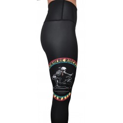 Legging 3/4 taille mi haute femme NOWHERE RIDERS HAWAII CHAPTER noir | PROJECT X