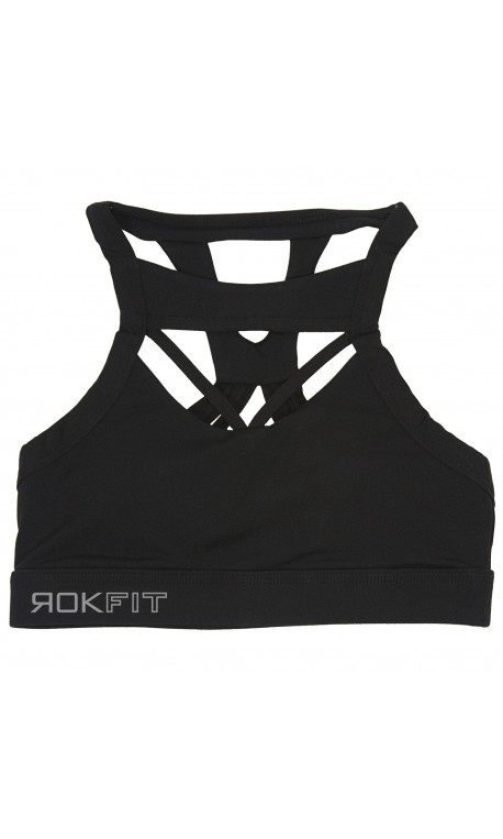 Training bra black THE LACEY for women | ROKFIT