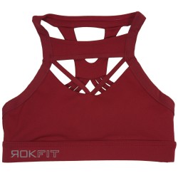 Training bra pink MERLOT THE LACEY for women | ROKFIT
