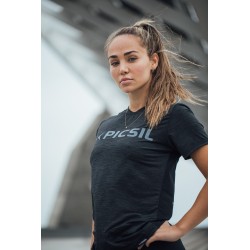 Training T-shirt black CORE EAGLE for women | PICSIL