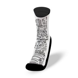 Black and white workout socks KISS MY AIRS | LITHE APPAREL