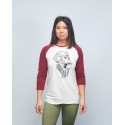 Baseball tee unisex burgundy GORILLA OPS| VERY BAD WOD x WILL LENNART TATOO