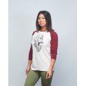 Baseball tee unisex burgundy GORILLA OPS| VERY BAD WOD x WILL LENNART TATOO