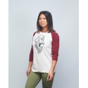 Baseball tee unisex burgundy GORILLA OPS| VERY BAD WOD x WILL LENNART TATOO