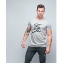 T-shirt unisexe gris GET THE JOB DONE| VERY BAD WOD x WILL LENNART TATOO