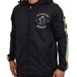 Black windbreaker unisex NOWHERE RIDERS | PROJECT X