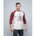 Baseball T-shirt unisexe bordeaux FRENCH WOD| VERY BAD WOD x WILL LENNART TATOO