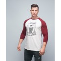 Baseball tee unisex burgundy FRENCH WOD| VERY BAD WOD x WILL LENNART TATOO