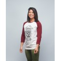 Baseball tee unisex burgundy FRENCH WOD| VERY BAD WOD x WILL LENNART TATOO