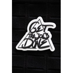 GET THE JOB DONE white 3D PVC velcro patch | VERY BAD WOD