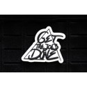 GET THE JOB DONE white 3D PVC velcro patch for athlete | VERY BAD WOD