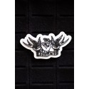 Patch PVC 3D velcro blanc FRAN pour athlète | VERY BAD WOD