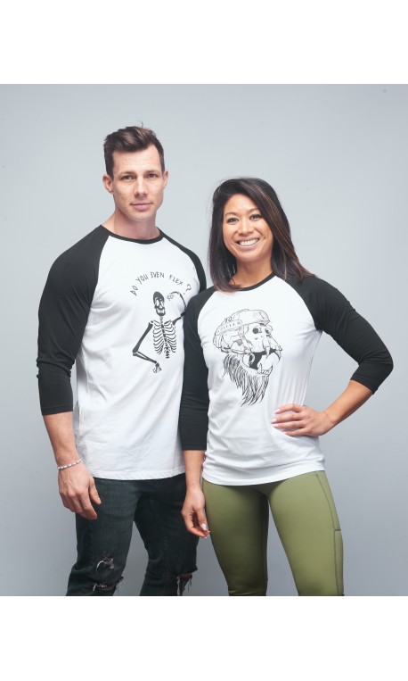 Baseball tee unisex black GORILLA OPS| VERY BAD WOD x WILL LENNART TATOO