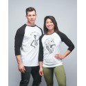 Baseball T-shirt unisexe noir GORILLA OPS| VERY BAD WOD x WILL LENNART TATOO