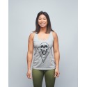 Women's tank grey SKULL| VERY BAD WOD x WILL LENNART TATOO