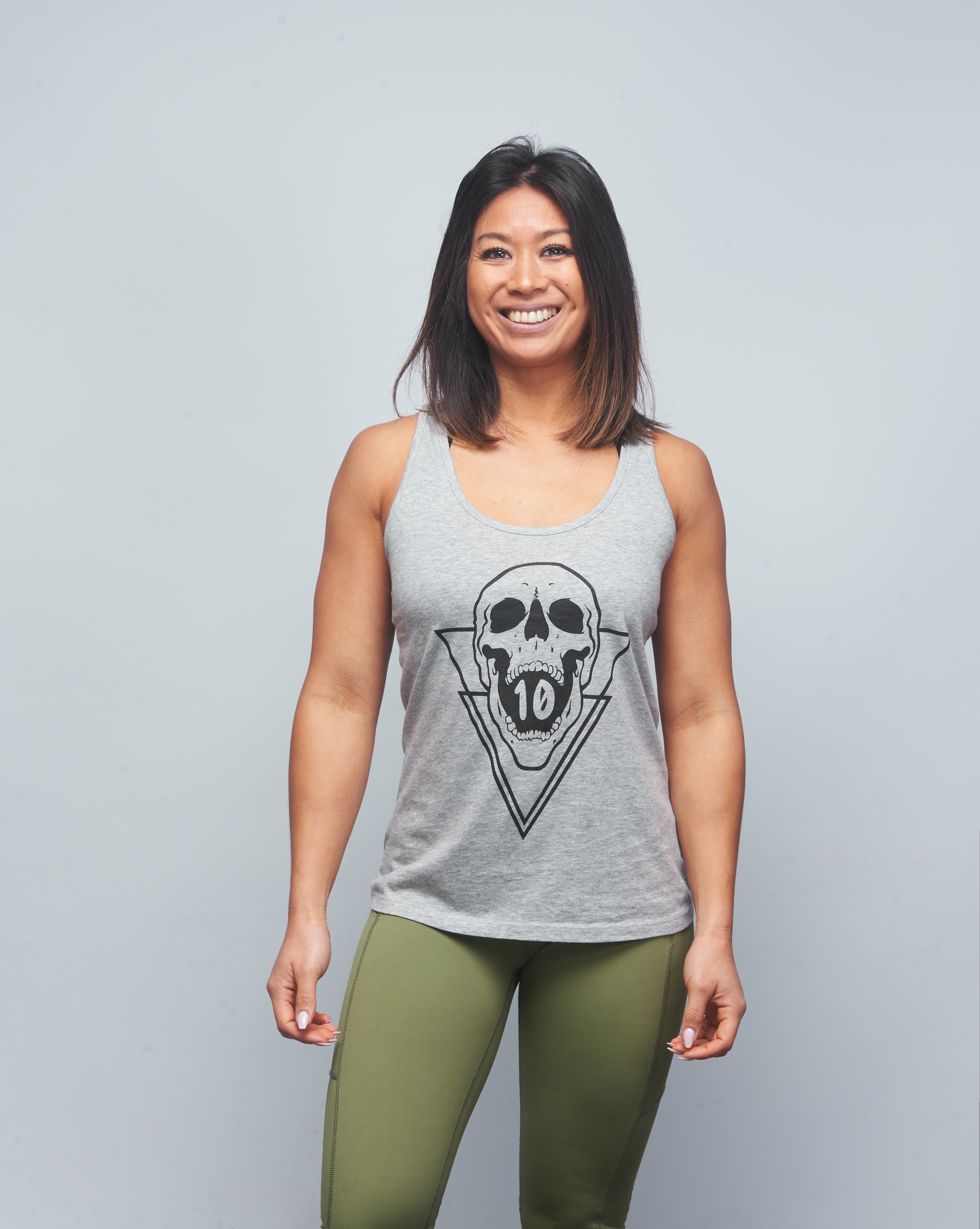Débardeur Femme gris SKULL| VERY BAD WOD x WILL LENNART TATOO — Gris · Taille XL