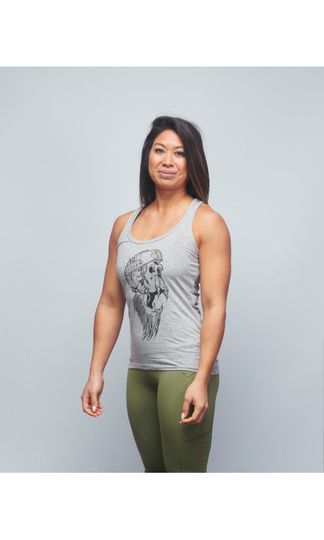 Débardeur Femme gris GORILLA OPS | VERY BAD WOD x WILL LENNART TATOO