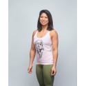 Women's tank light pink SKULL| VERY BAD WOD x WILL LENNART TATOO