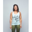 Women's tank light green SKULL| VERY BAD WOD x WILL LENNART TATOO