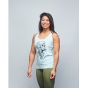 Women's tank light green SKULL| VERY BAD WOD x WILL LENNART TATOO