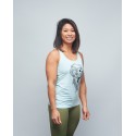 Women's tank light green SKULL| VERY BAD WOD x WILL LENNART TATOO