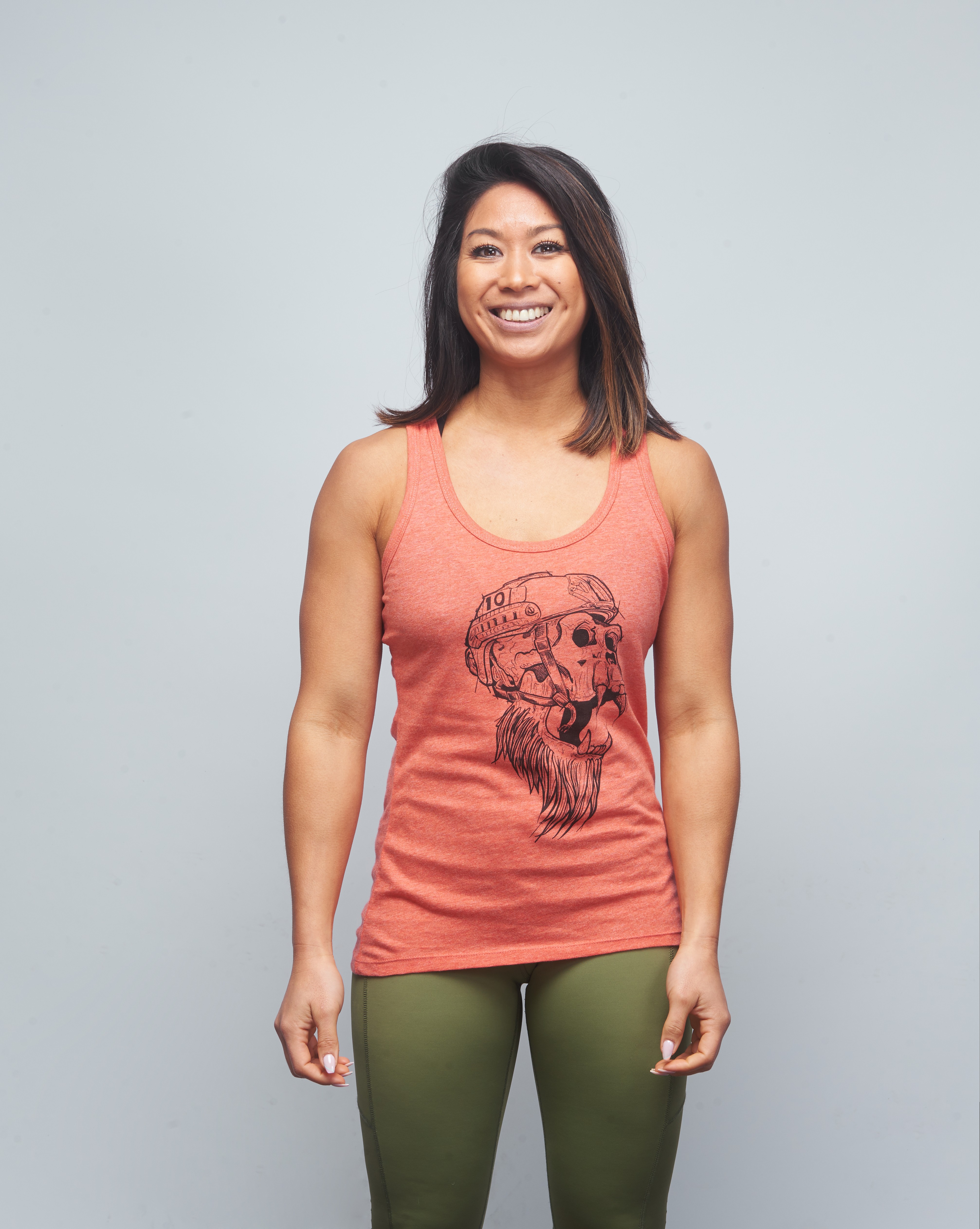 Débardeur Femme rouge chiné GORILLA OPS | VERY BAD WOD x WILL LENNART TATOO — Rouge · Taille S