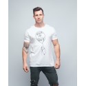 T-shirt unisexe blanc NEVER TOO HIGH | VERY BAD WOD x WILL LENNART TATOO