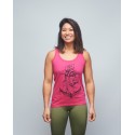 Training tank fuchsia pink INK YOUR WOD for women | VERY BAD WOD x WILL LENNART TATOO