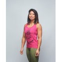 Training tank fuchsia pink INK YOUR WOD for women | VERY BAD WOD x WILL LENNART TATOO