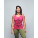 Training tank fuchsia pink INK YOUR WOD for women | VERY BAD WOD x WILL LENNART TATOO