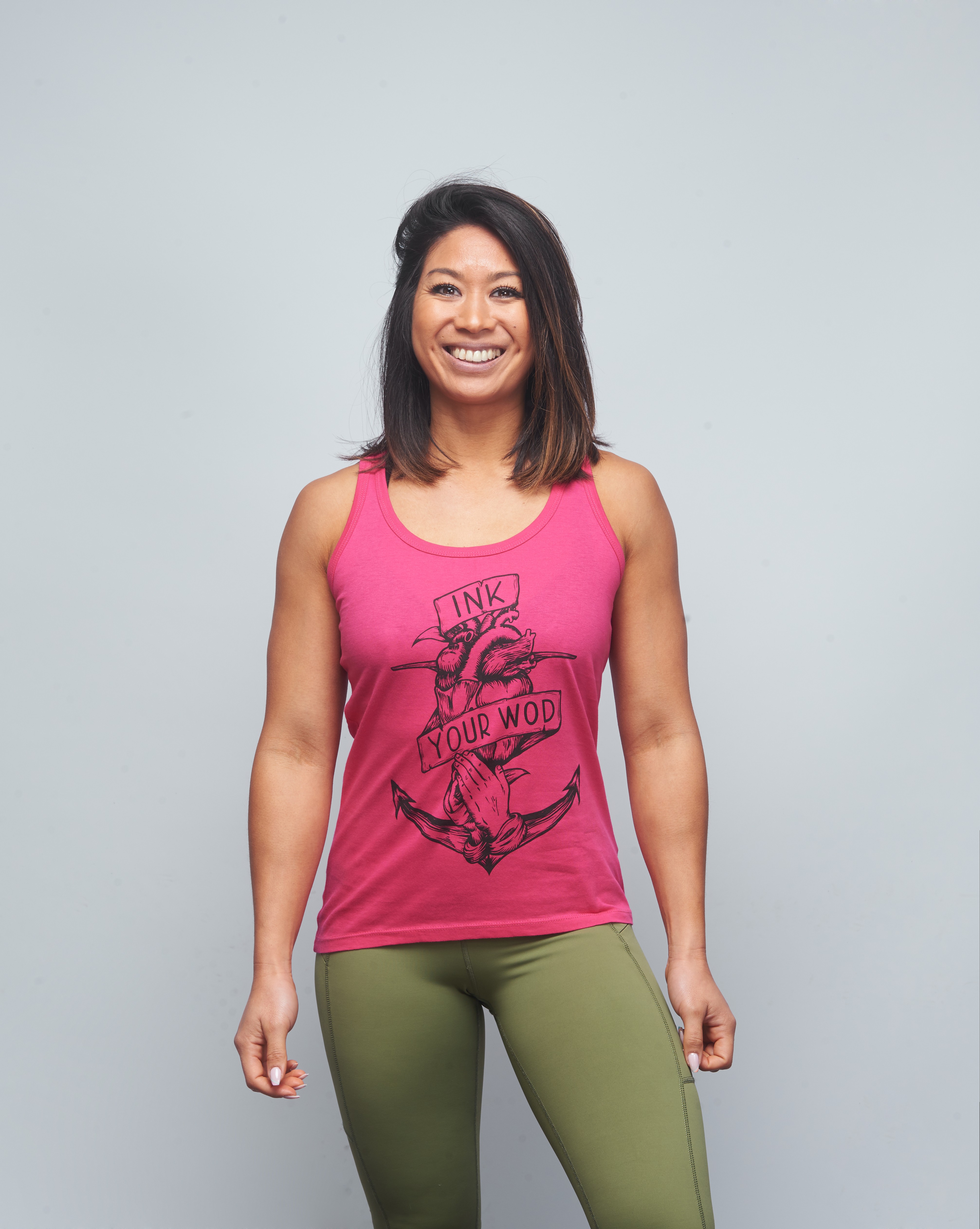 Débardeur Femme rose fuchsia INK YOUR WOD | VERY BAD WOD x WILL LENNART TATOO — Rose · Taille XS