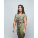 T-shirt Femme vert chiné FRENCH WOD | VERY BAD WOD x WILL LENNART TATOO