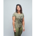 T-shirt Femme vert chiné FRENCH WOD | VERY BAD WOD x WILL LENNART TATOO