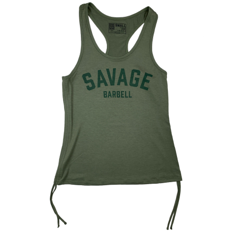 Training tank Green kahki CINCH for women - SAVAGE BARBELL