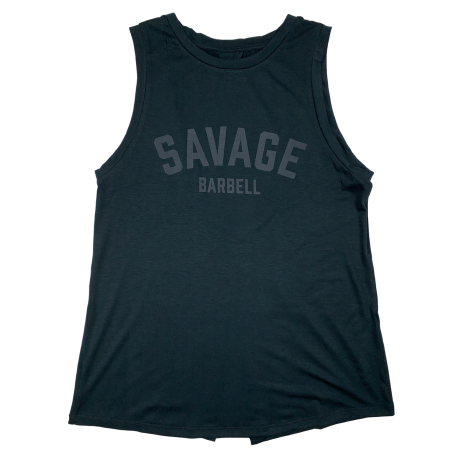 Débardeur large femme noir TIE-BACK | SAVAGE BARBELL
