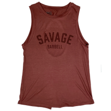 Débardeur large femme vintage brick TIE-BACK | SAVAGE BARBELL